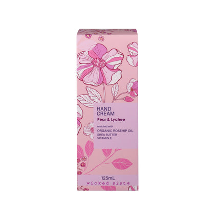 Wicked Sista Hand Cream Pear and Lychee 125mL