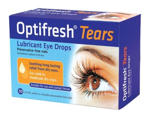 Optifresh Tears Lubricant Eye Drops 30 X 0.4ml - OhYouLuckyDuck.com.au