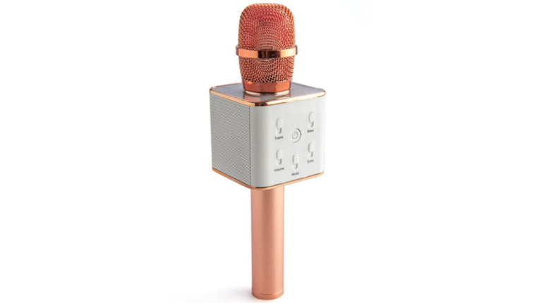 LatestBuy Rose Gold Wireless Karaoke Microphone