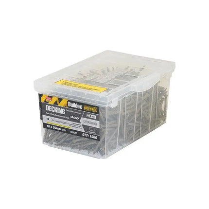 Buildex Screw Decking T17 Sq Dr 10-10X50 Bx1000