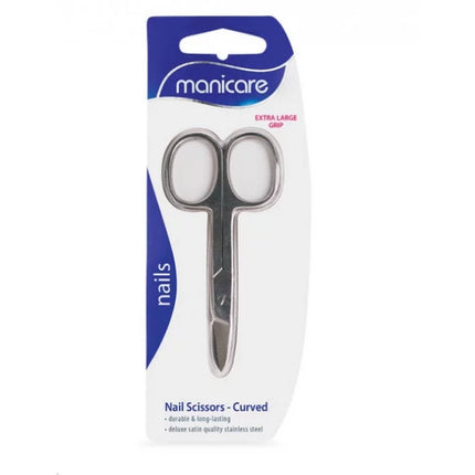 Manicare Nail Scissors Curved Extra Large Grip - OhYouLuckyDuck.com.au