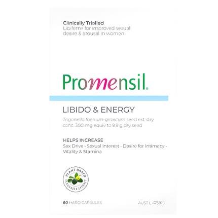 Promensil Libido & Energy 60 Plant-Based Hard Capsules