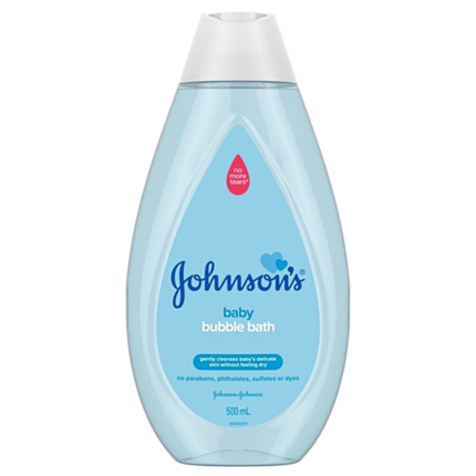 Johnson's Baby Bubble Bath 500mL Genly Cleanses Baby's Delicate Skin - OhYouLuckyDuck.com.au