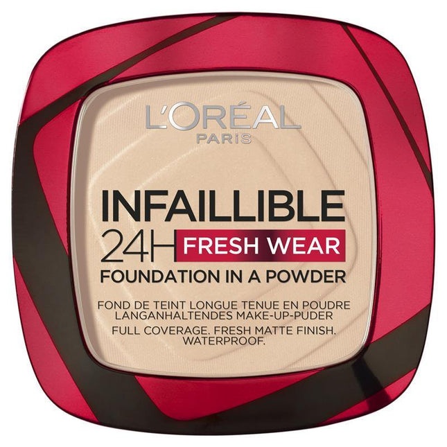 L'Oreal Infaillible 24h Fresh Wear Powder Foundation - 20 Ivory - OhYouLuckyDuck.com.au