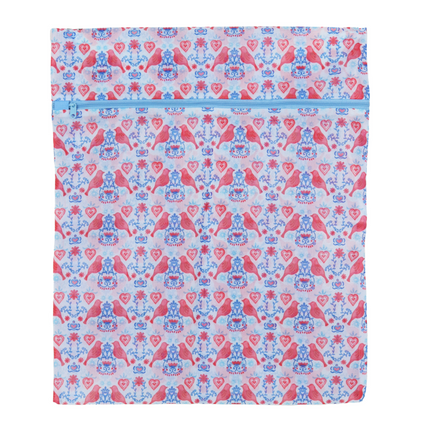 Wicked Sista Laundry Mesh Wash Bag Love Birds