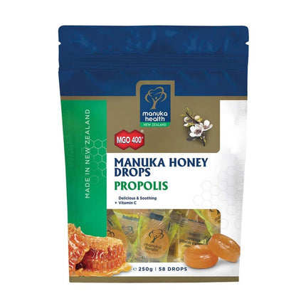 Manuka Health MGO 400 Plus Manuka Honey Drops Propolis Lozenges
