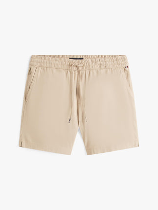 Tommy Hilfiger Mens Pull On Cotton Linen Short Beige Medium