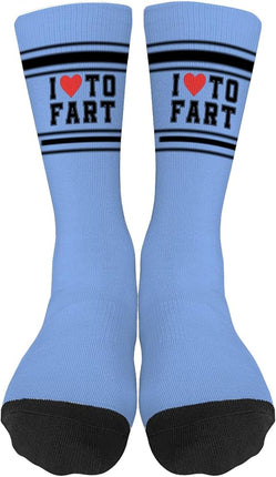I Heart To Fart Novelty Crew Socks