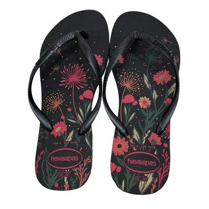 Havaianas Slim Organic Flip Flops Black Rose 41/42