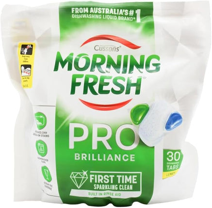 Morning Fresh Lemon Pro Brilliance Dishwasher Tablets 30 Pack