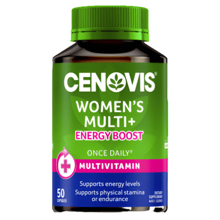 Cenovis Womens Multi Plus Energy Boost 50 Capsules - OhYouLuckyDuck.com.au
