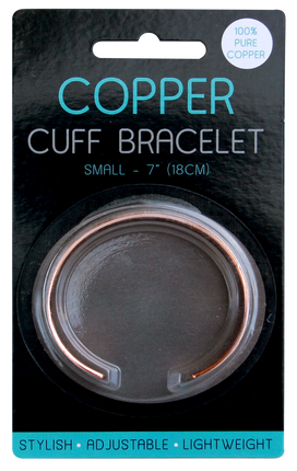 Ezi Med 68263 Copper Bracelet Adjustable Cuff