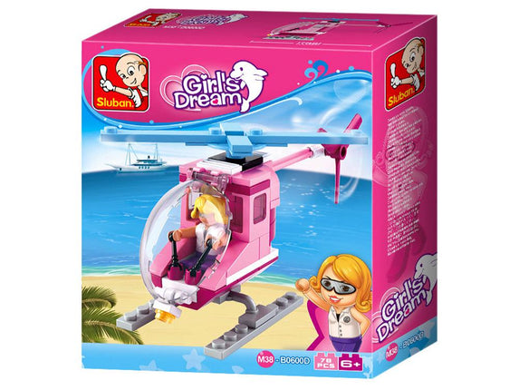 Girl's Dream Helicopter Building Blocks
