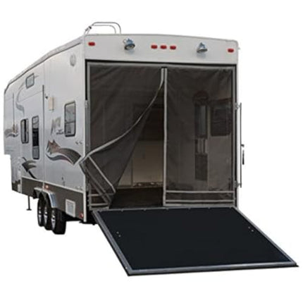 Classic Accessories 79994 Rv Toy Hauler Trailer Adjustable Bug And Shade Tailgate Screen With Steel Frame