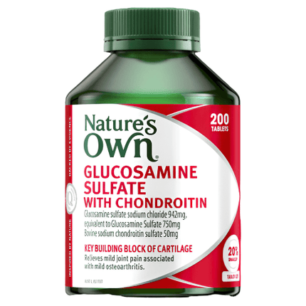 Nature's Own Glucosamine Sulfate & Chondroitin Tabs 200 - OhYouLuckyDuck.com.au
