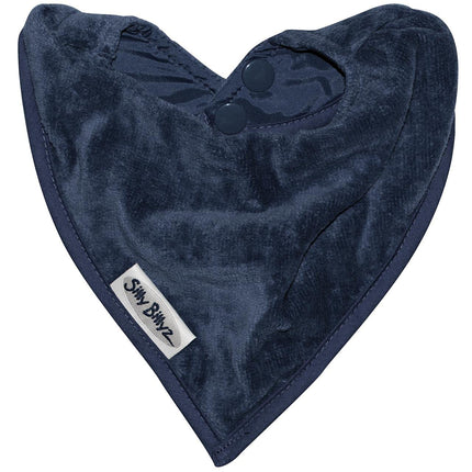 Silly Billyz Bandana Bib for Teething and Drooling Babies Navy