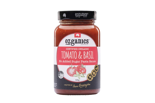Ozganics Organic Tomato and Basil Pasta Sauce 500G