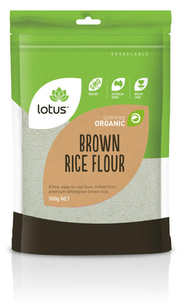 Lotus Organic Brown Rice Flour 500G