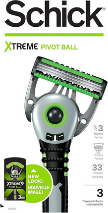 Schick Xtreme® 3 Pivot Ball Disposable Razor - OhYouLuckyDuck.com.au