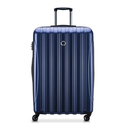 Delsey Paris Helium Aero Hardside Expandable Spinner Luggage Blue Cobalt Checked Medium
