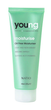 Natio Young For Oily Combination Skin Moisturise Oil Free Moisturiser 100Ml