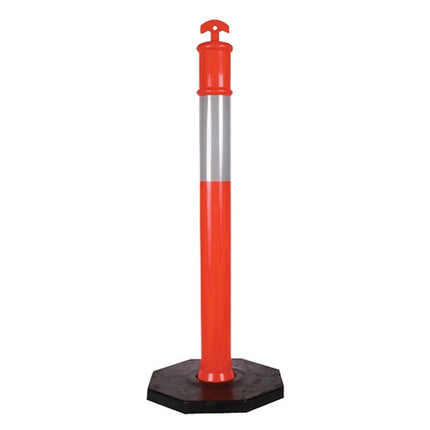 RSEA Economy Bollard & 6kg Base with Ref Tape UV Protected JTB6