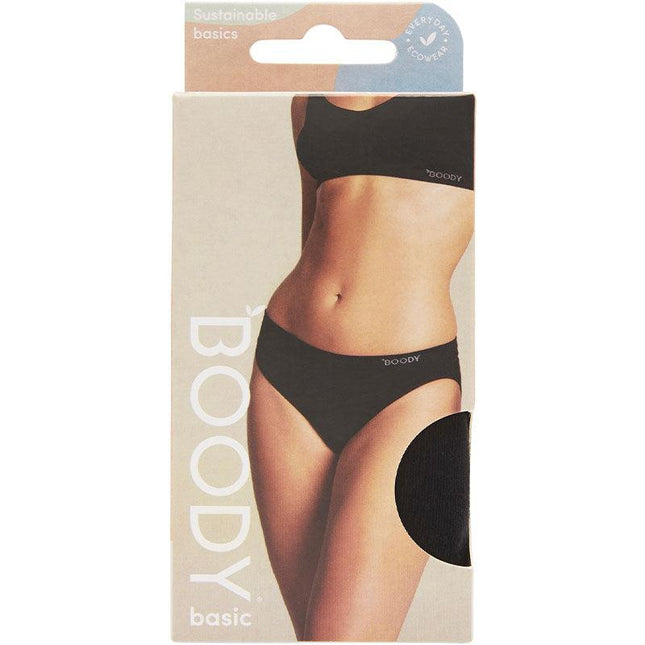 Boody Classic Bikini Black Medium - OhYouLuckyDuck.com.au