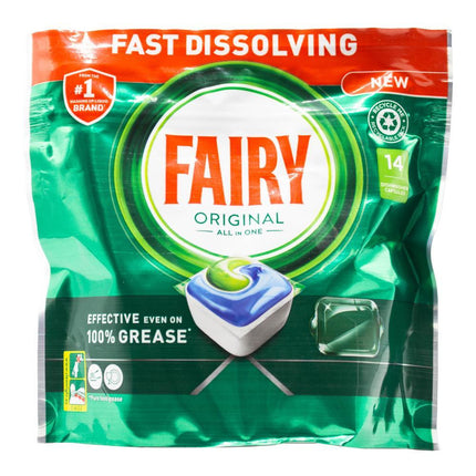 Fairy Original All In One Dishwasher Capsules 14 Pack