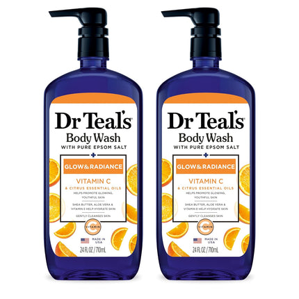 Dr Teal's Body Wash with Pure Epsom Salt 2 Pieces