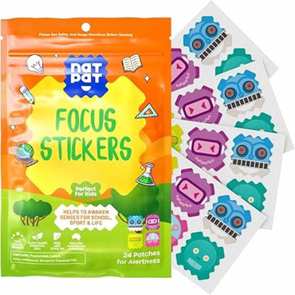 The Nat Patch Co Focus Enhancing Stickers 24 Pack - OhYouLuckyDuck.com.au
