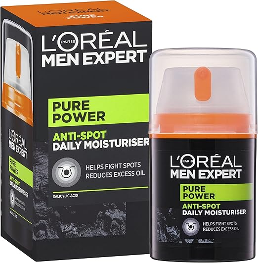 Loreal Men Expert Pure Power Anti Spot Moisturiser For Oily Skin 50ML