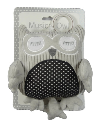 ES Kids Musical Owl Grey Soft Toy for Babies