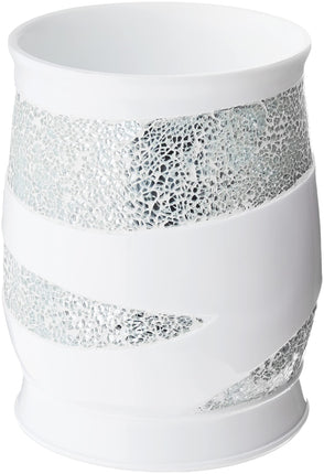 Popular Bath Sinatra Modern Bath Waste Basket White