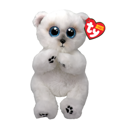 Ty Beanie Bellies Wuzzy White Bear Plush Toy