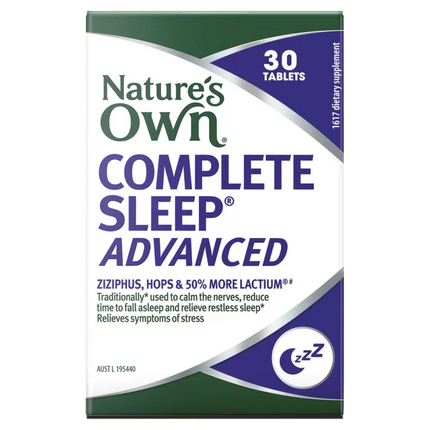 No Complete Sleep Advanced Tabs 30 - OhYouLuckyDuck.com.au