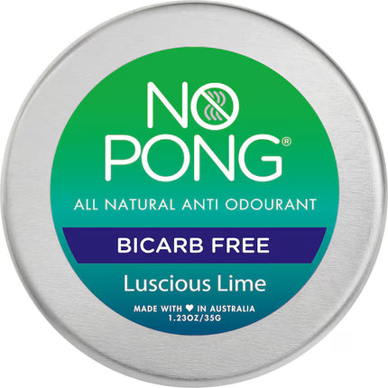 No Pong Luscious Lime Bicarb Free Natural Deodorant 35g
