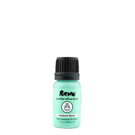 Raww Aromatherapy Blend Headache Warrior 10ml - OhYouLuckyDuck.com.au