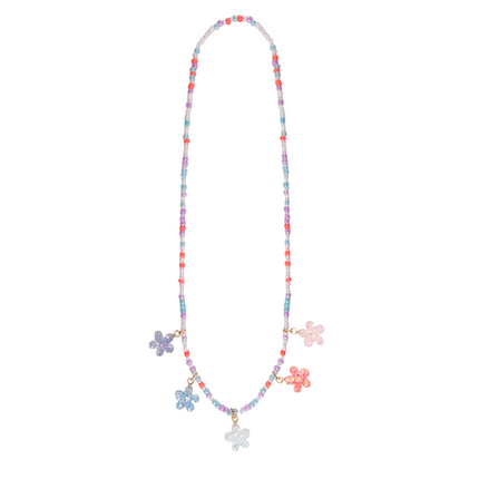 Boutique Shimmer Flower Necklace