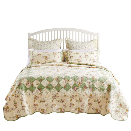 Greenland Home Fashions Bliss Ivory Quilt Set