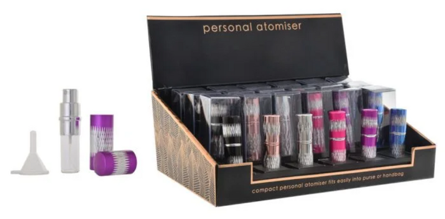 Glenmore News & Gifts Diamond Cut Refillable Travel Perfume Atomiser