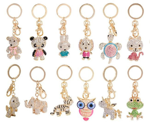 Bling Animal Keyring Assorted