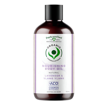 Organic Formulations Nourishing Body Oil Lavender & Ylang Ylang 250ML