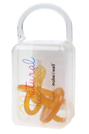 Natural Rubber Soother Round Small 0-3M 2Pk