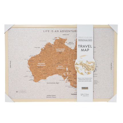 Splosh Travel Map Australia Large