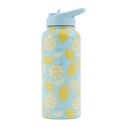 Splosh Sip Insulated Drink Bottle Lemon 950ML