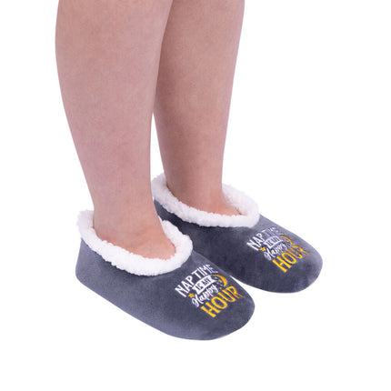 Splosh Snuggups Women'S Slippers Quote Nap Medium