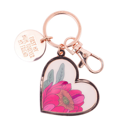 Splosh Floral Keyring Mum Forever Friend