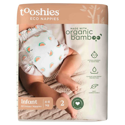 Tooshies Nappies Size 2 Infant 24 - OhYouLuckyDuck.com.au