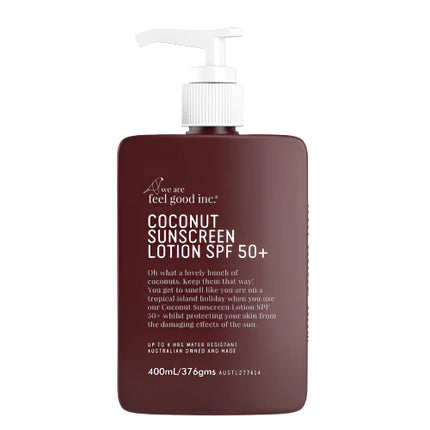 We Are Feel Good Coconut Sunscreen SPF 50+ 400mL