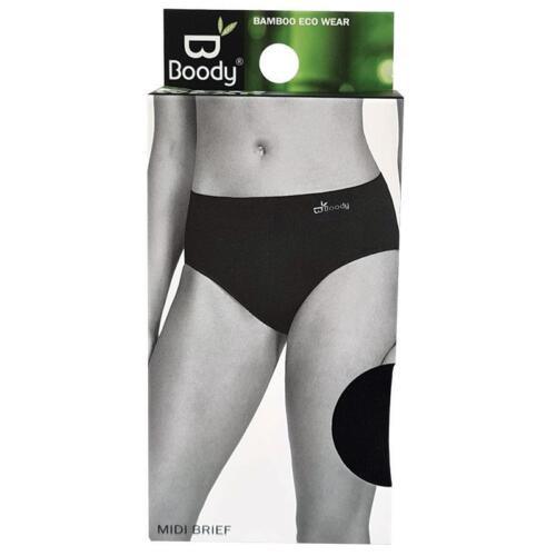 Boody Midi Brief Black Medium - OhYouLuckyDuck.com.au